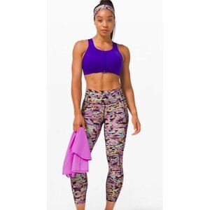 LULULEMON Size 6 Fast and Free Tight II 25" Seawheeze 2020 Super Sonic Alpine